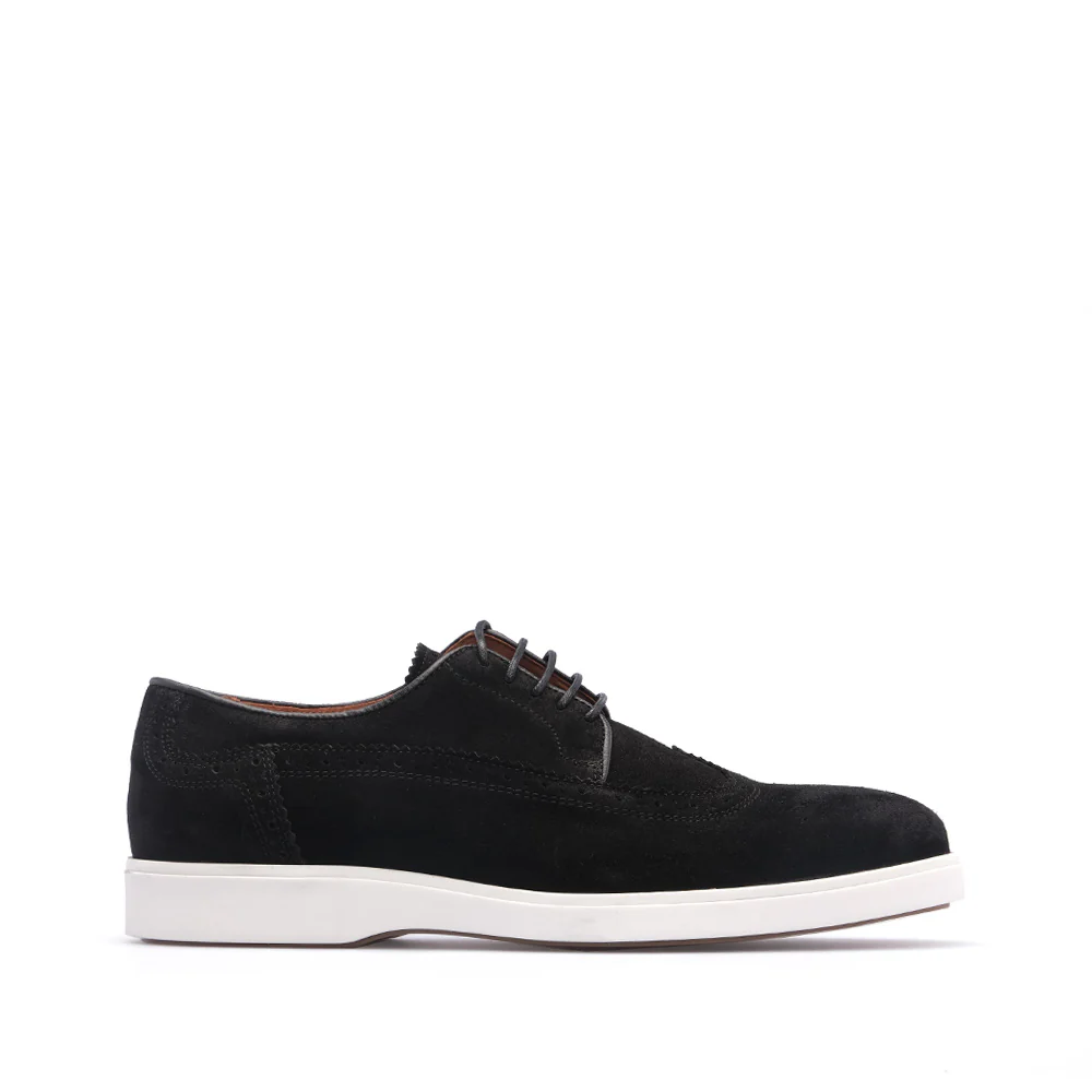 Sapato Casual Homem Camurça Preto