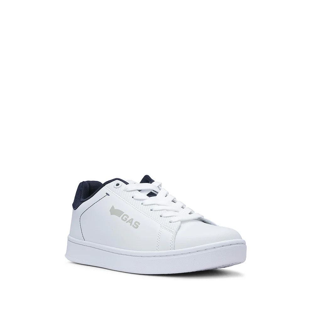 Sapatilha Casual Homem Pele Sintética Branco E Azul - Image 3