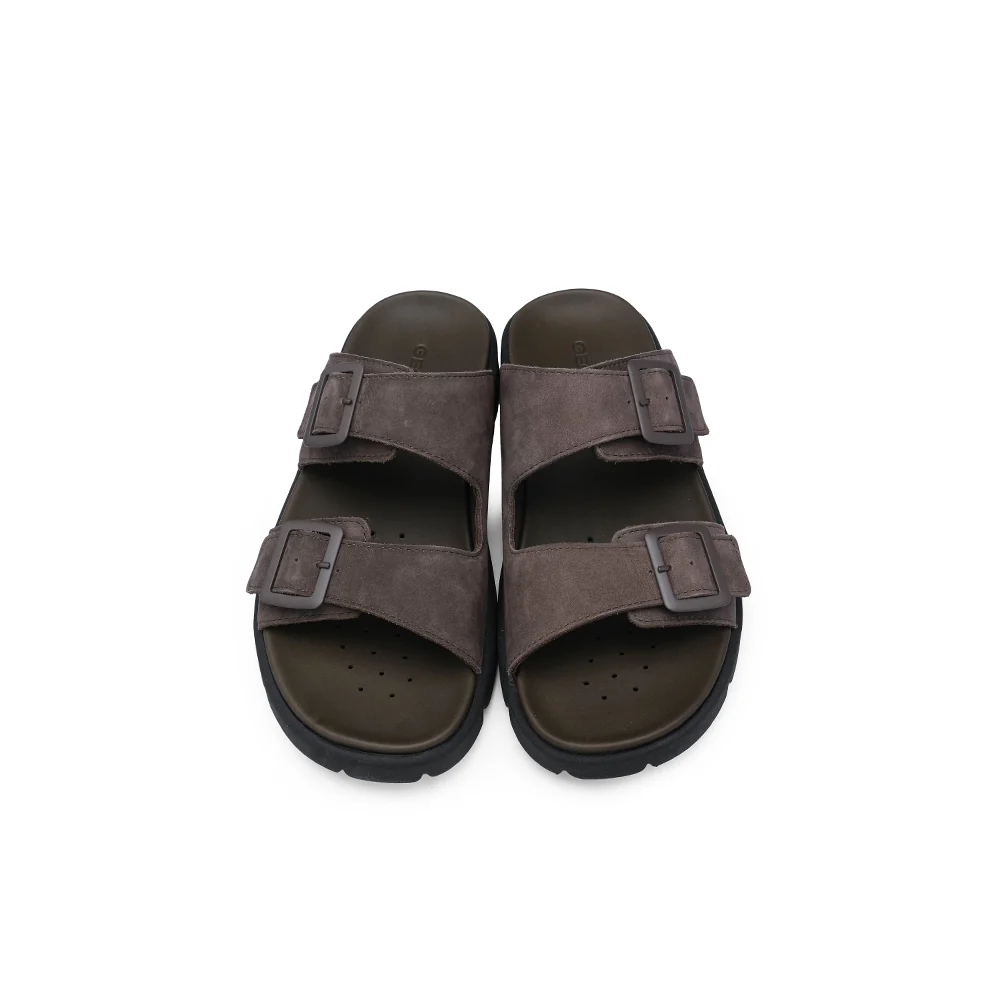 Chinelo Casual Homem Nobuck Kaky - Image 6