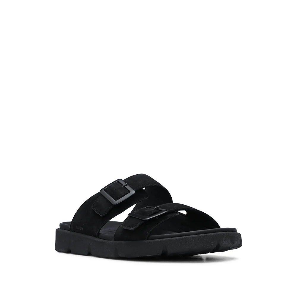 Chinelo Casual Homem Nobuck Preto - Image 3