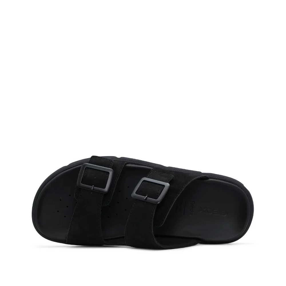 Chinelo Casual Homem Nobuck Preto - Image 5