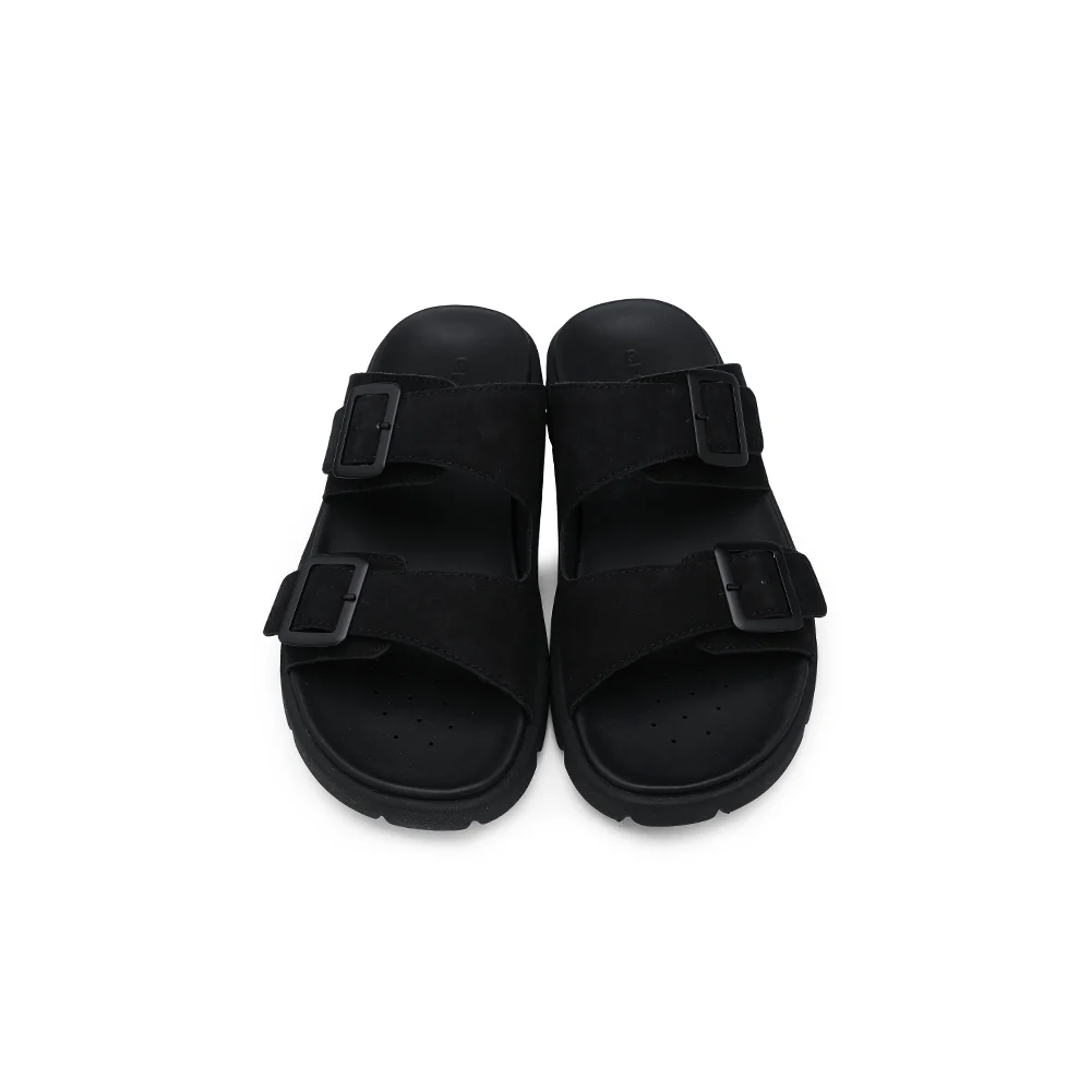 Chinelo Casual Homem Nobuck Preto - Image 6