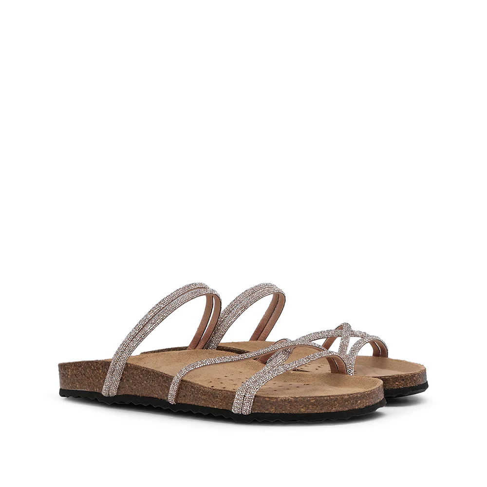 Chinelo Casual Mulher Ouro Rosa - Image 2