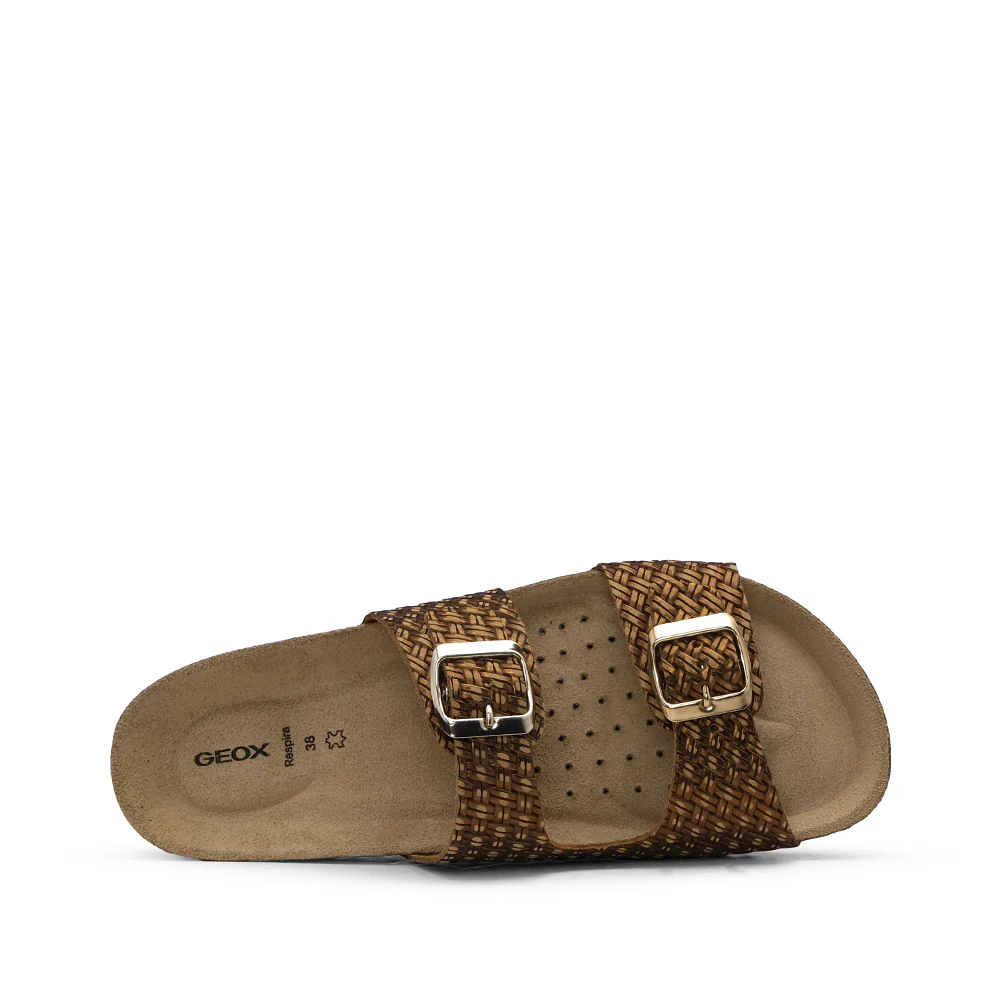 Chinelo Casual Mulher Gravado Bronze - Image 4