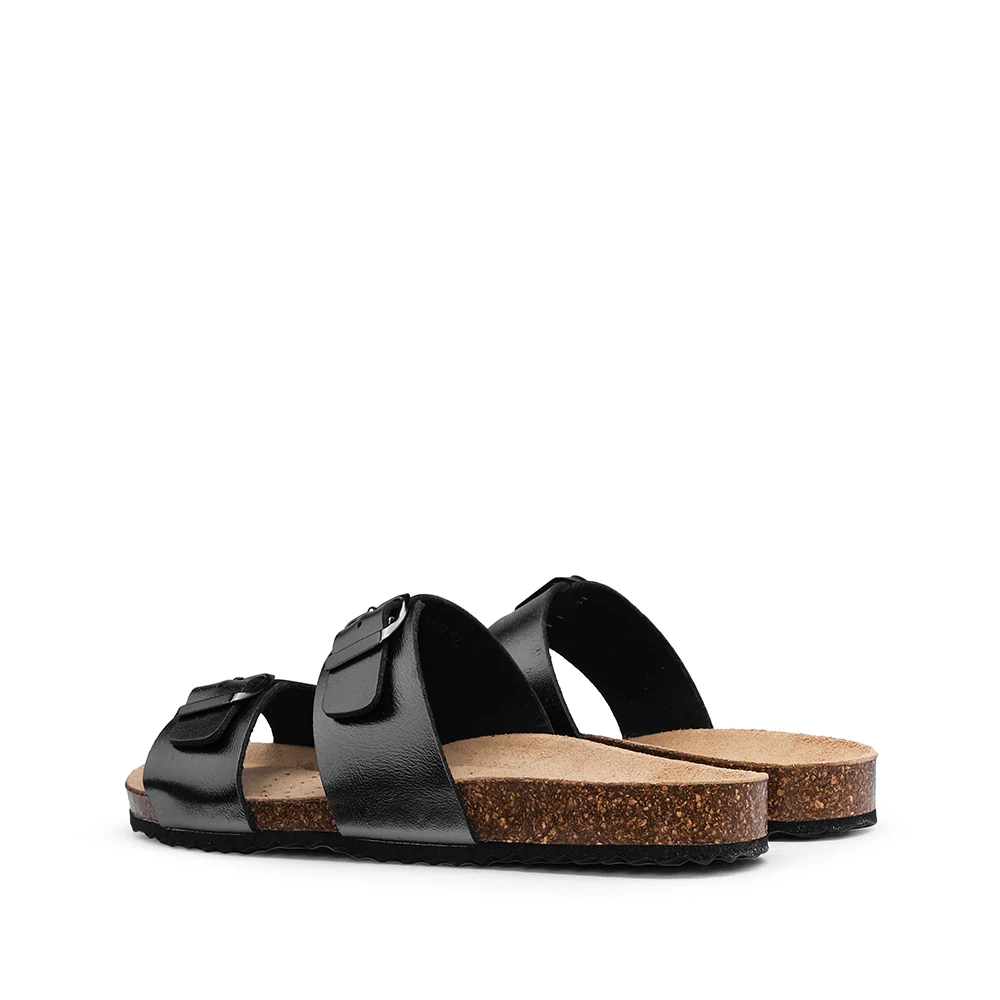 Chinelo Casual Mulher Metalizado Chumbo - Image 3
