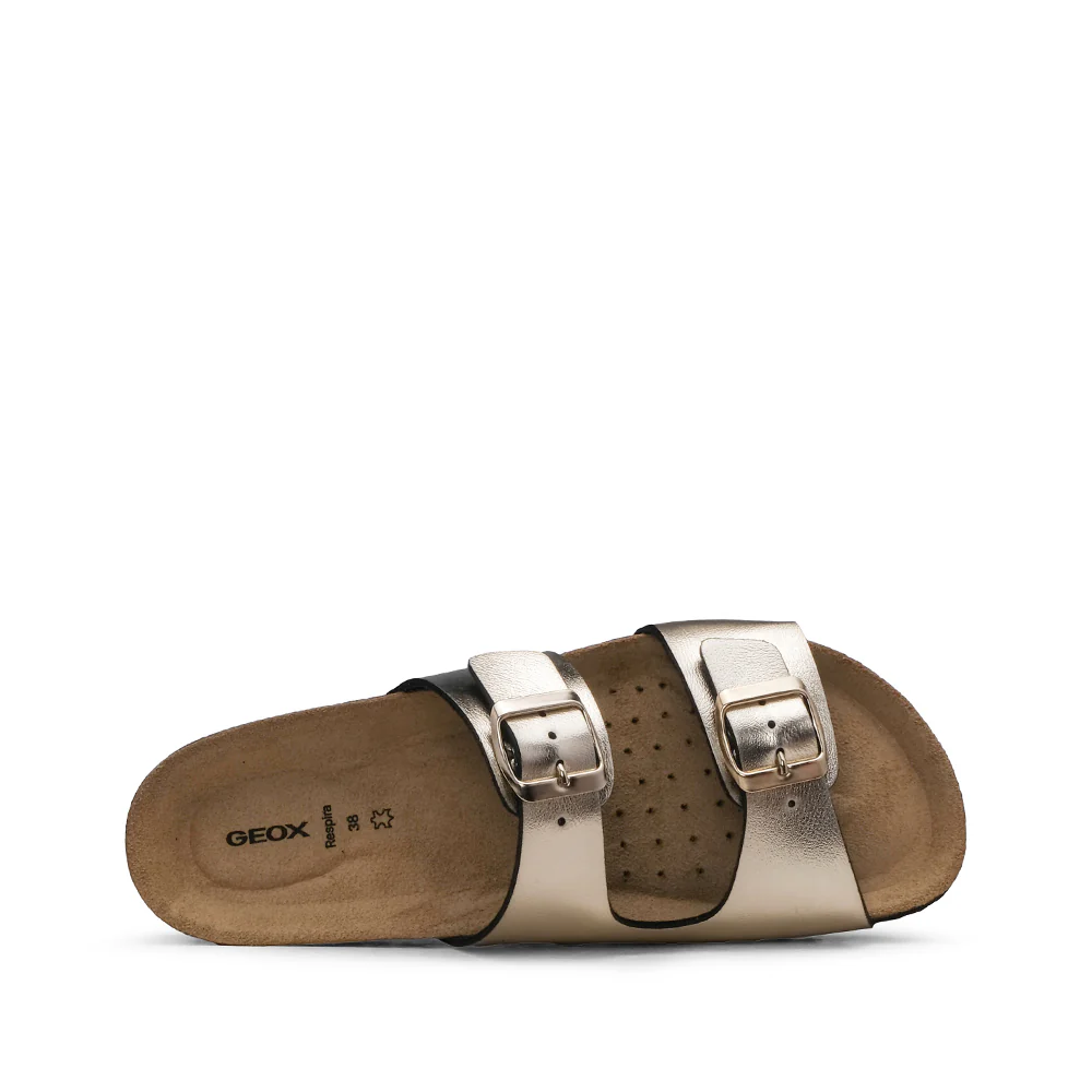Chinelo Casual Mulher Metalizado Dourado - Image 4