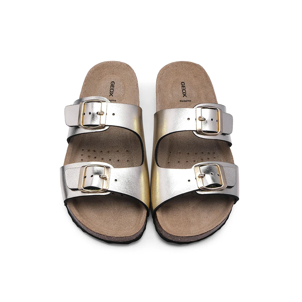 Chinelo Casual Mulher Metalizado Dourado - Image 7