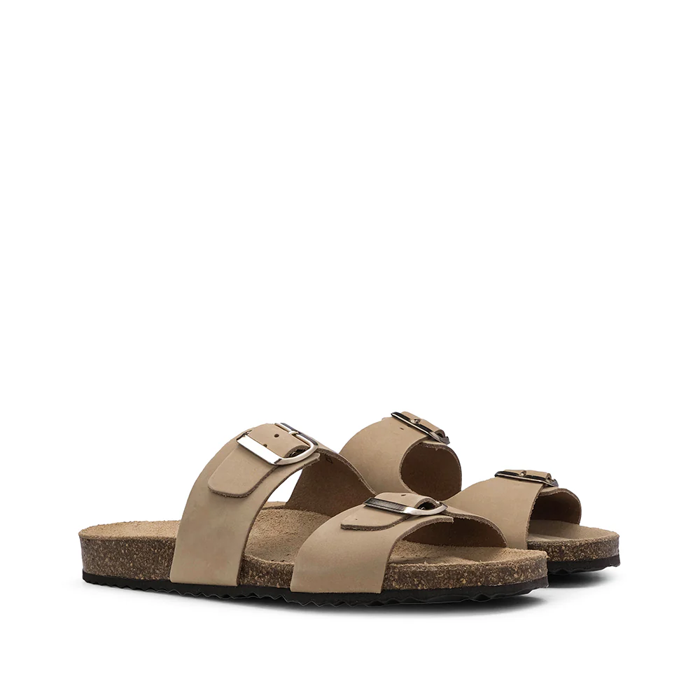Chinelo Casual Mulher Metalizado Taupe - Image 2
