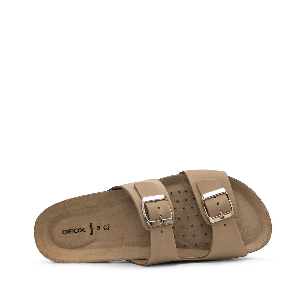 Chinelo Casual Mulher Metalizado Taupe - Image 4