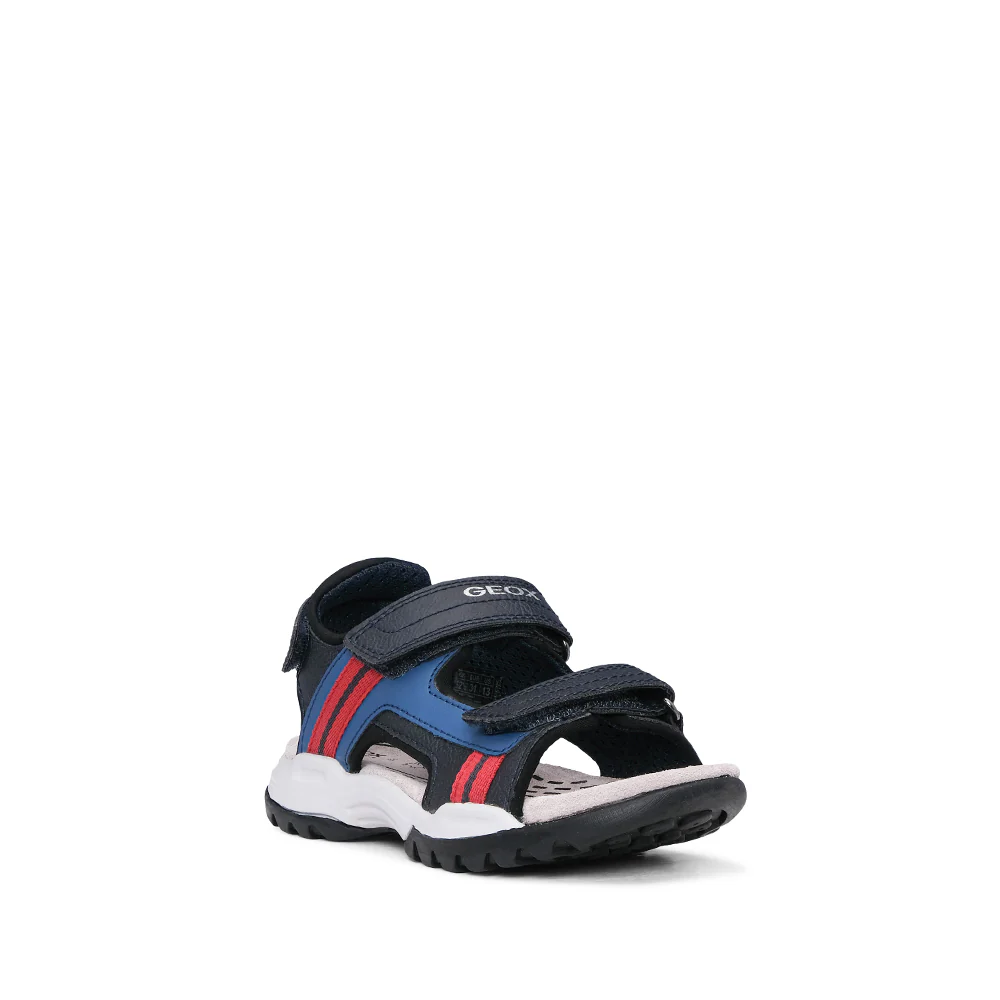 Sandália Casual Criança Pele Sintética Azul Marinho - Image 3