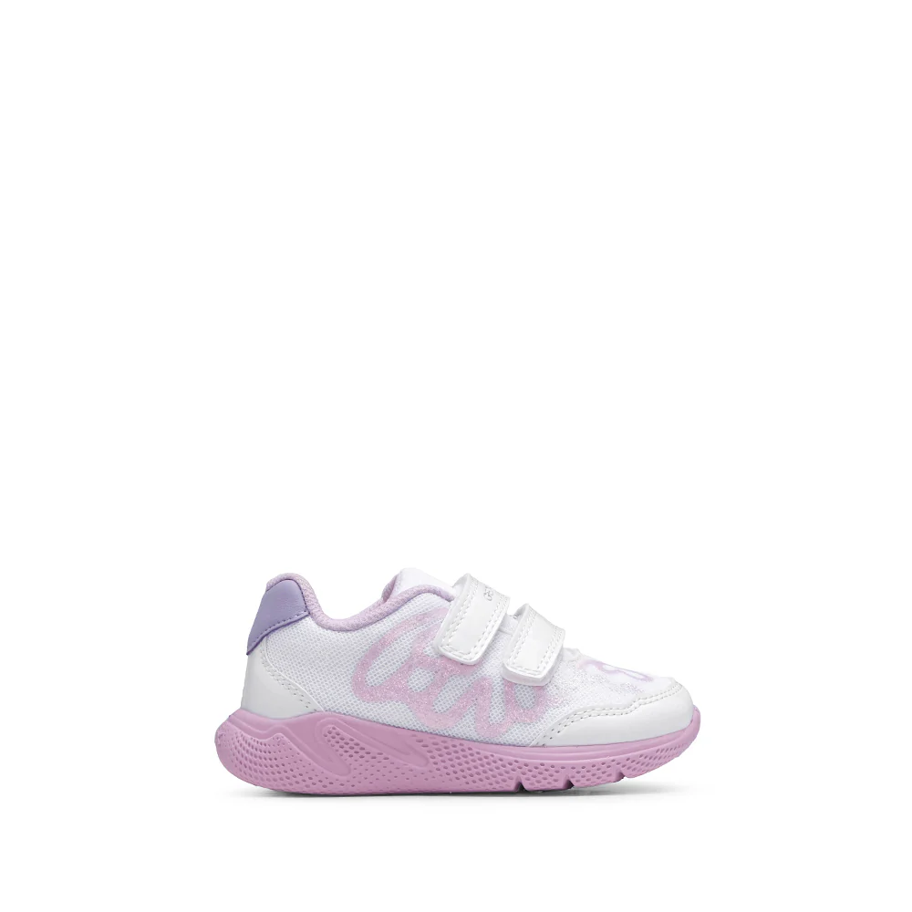 Sapatilha Casual Criança Sprintye Branco E Rosa
