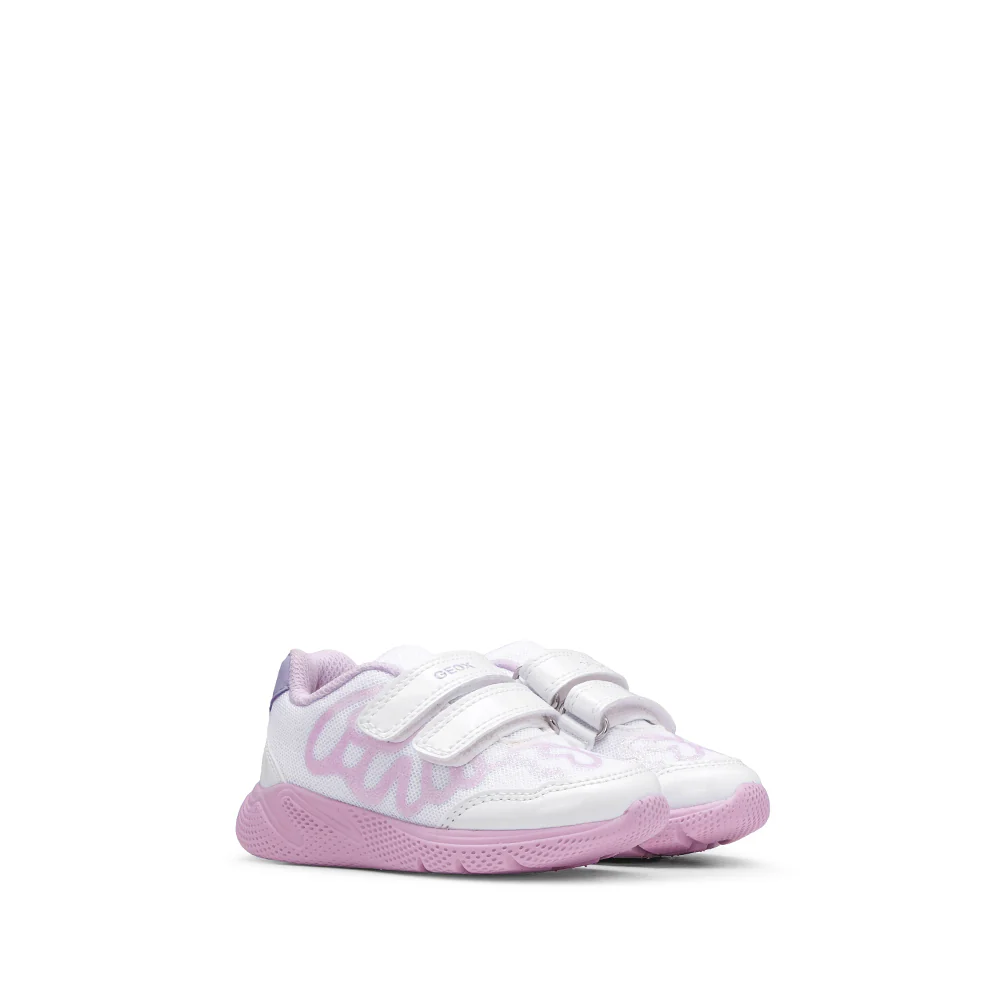 Sapatilha Casual Criança Sprintye Branco E Rosa - Image 2