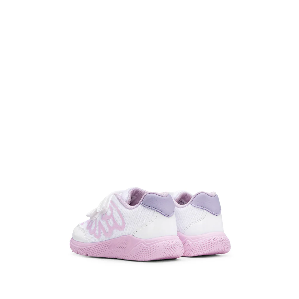 Sapatilha Casual Criança Sprintye Branco E Rosa - Image 3