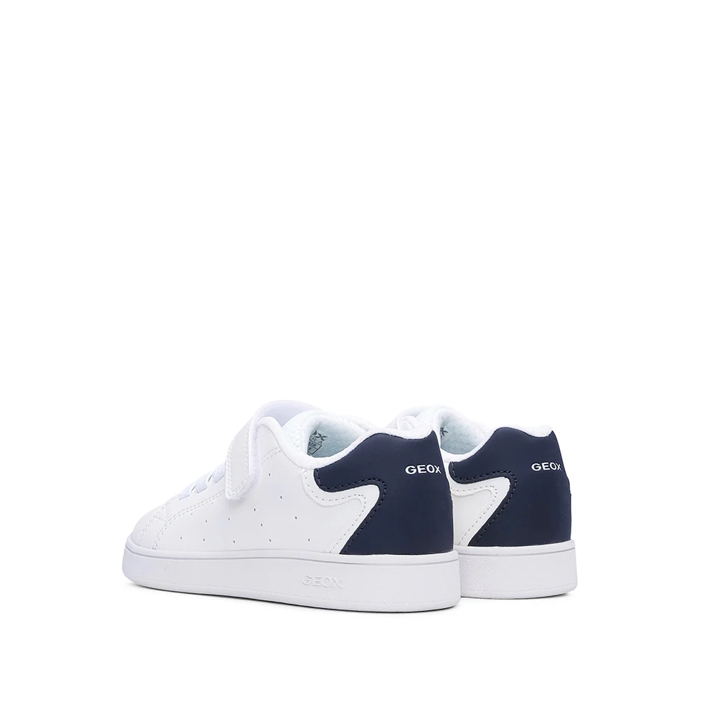 Sapatilha Casual Criança Pele Sintética Branco E Azul - Image 4