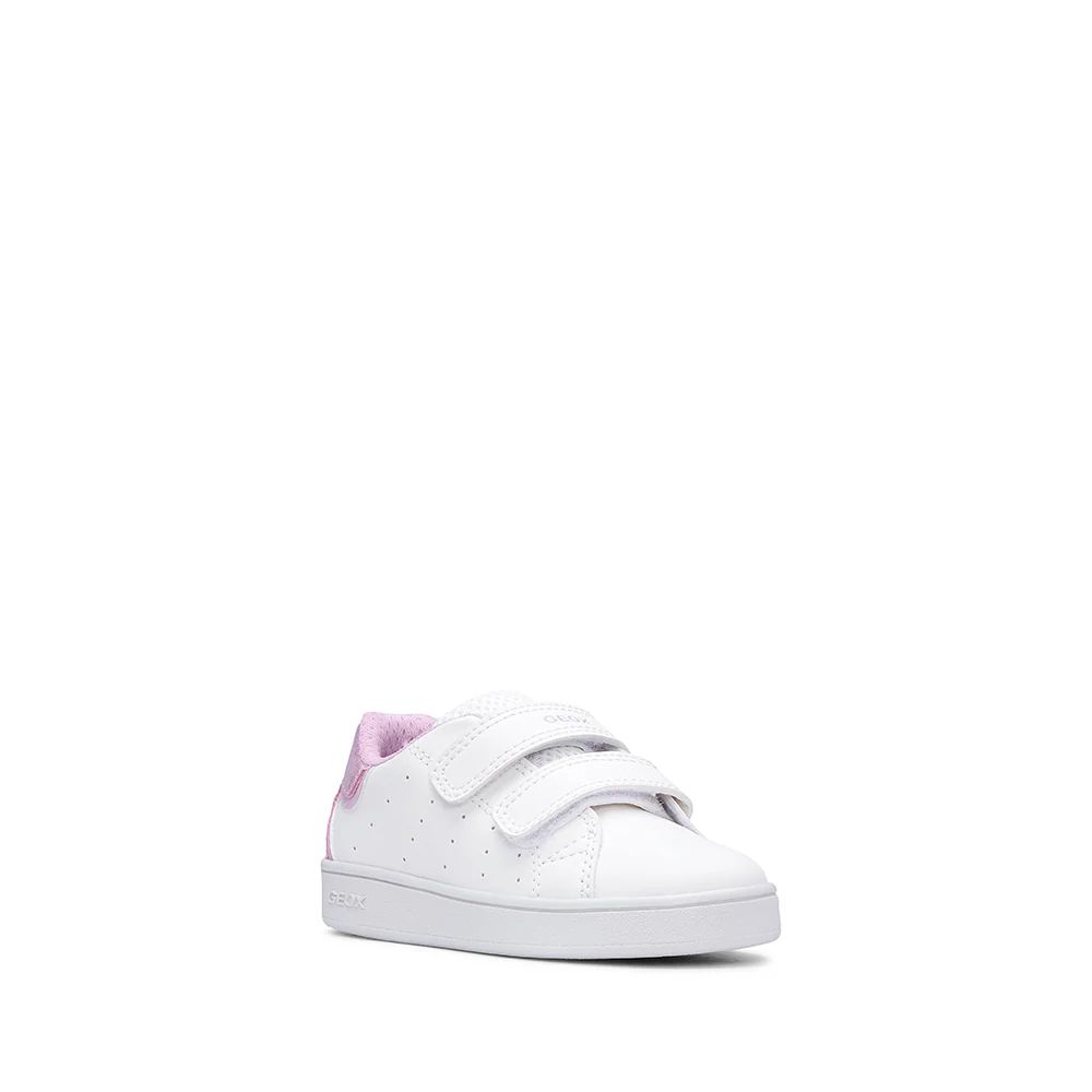 Sapatilha Casual Menina Pele Sintética Eclyper baby Branco E Rosa - Image 3