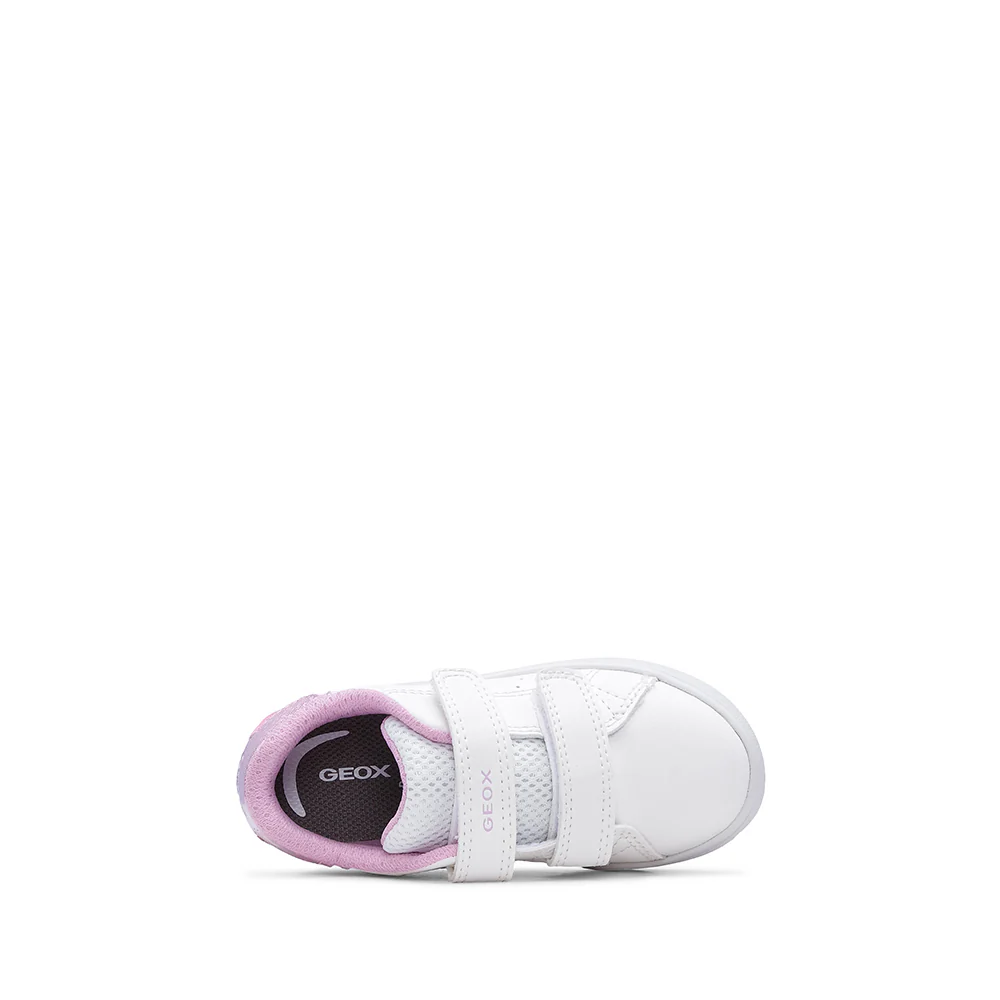 Sapatilha Casual Menina Pele Sintética Eclyper baby Branco E Rosa - Image 5