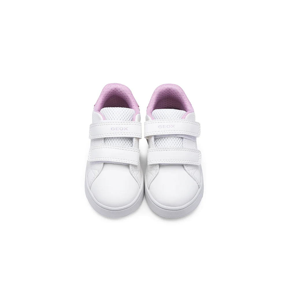 Sapatilha Casual Menina Pele Sintética Eclyper baby Branco E Rosa - Image 7
