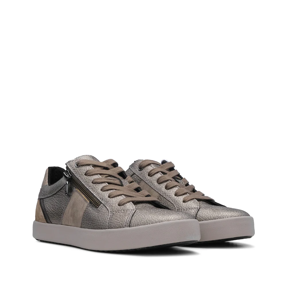 Sapatilha Casual Mulher Pele Taupe - Image 3