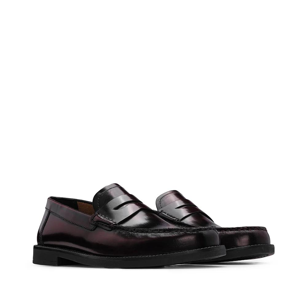 Sapato Mocassim Homem Polido RECANATI Bordeaux - Image 2