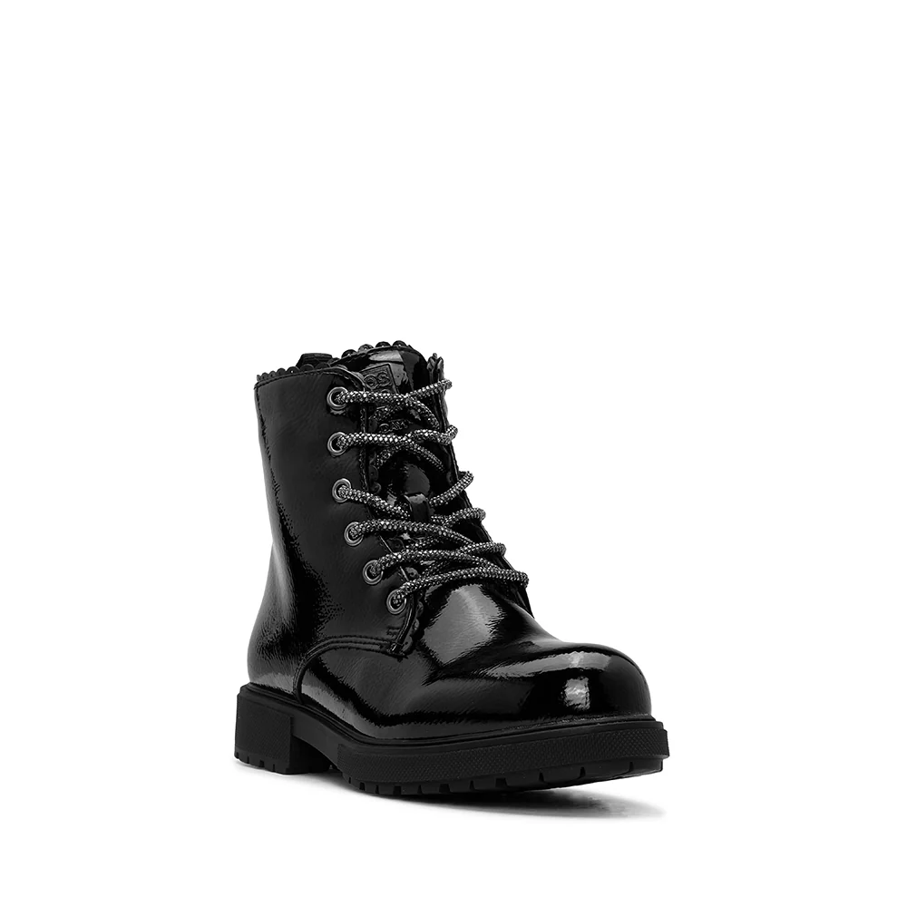 Bota Casual Criança Verniz Preto - Image 3