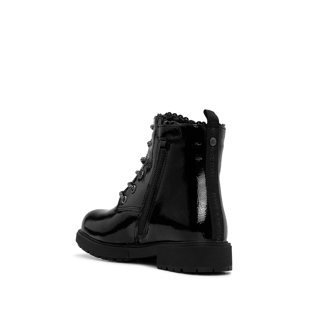Bota Casual Criança Verniz Preto - Image 4