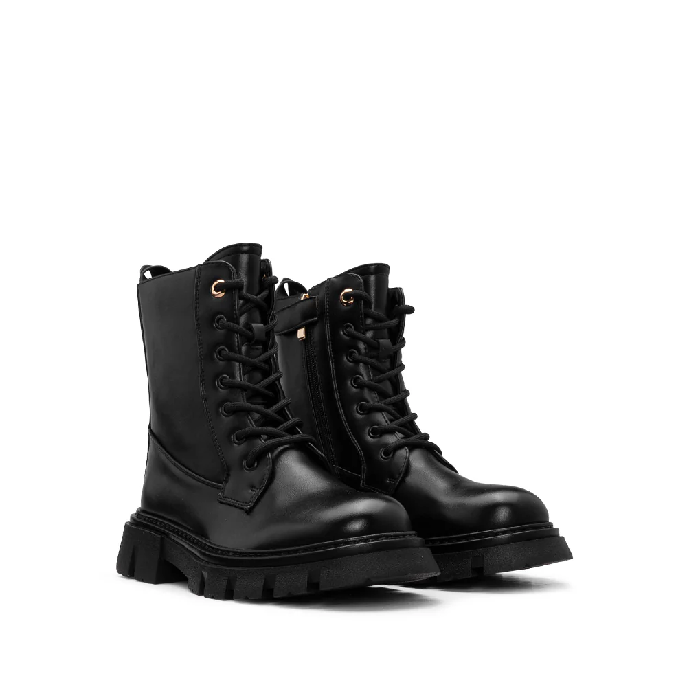 Bota Militar Criança Preto - Image 3