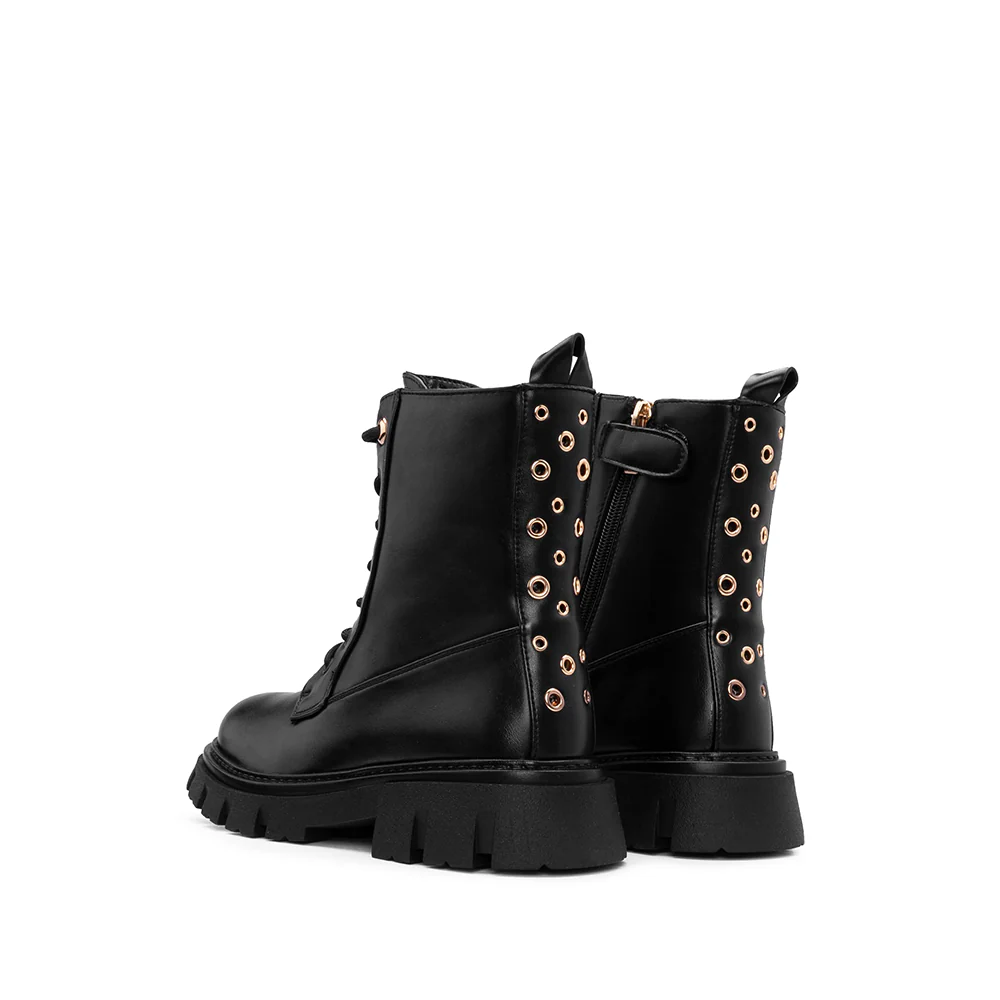 Bota Militar Criança Preto - Image 4