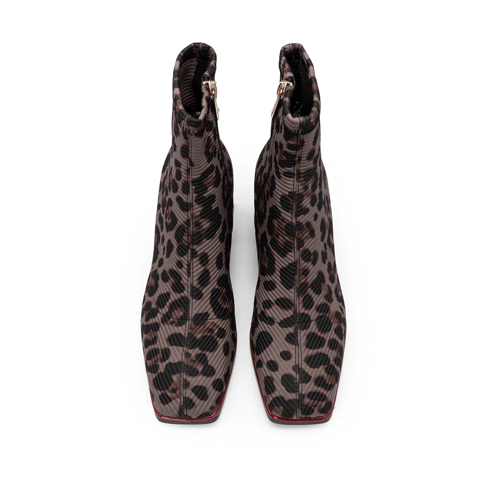 Botim Salto Médio Mulher Leopardo - Image 4