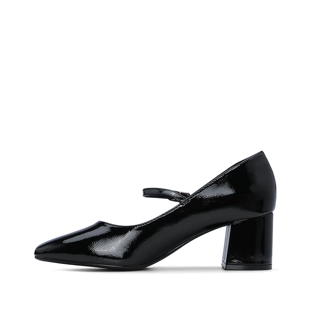 Sapato Mary Jane Mulher Verniz Preto - Image 2