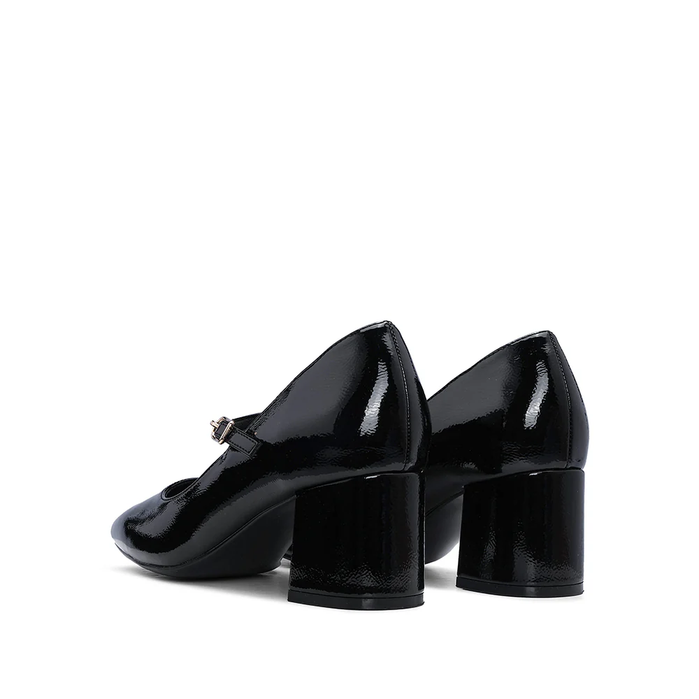 Sapato Mary Jane Mulher Verniz Preto - Image 4