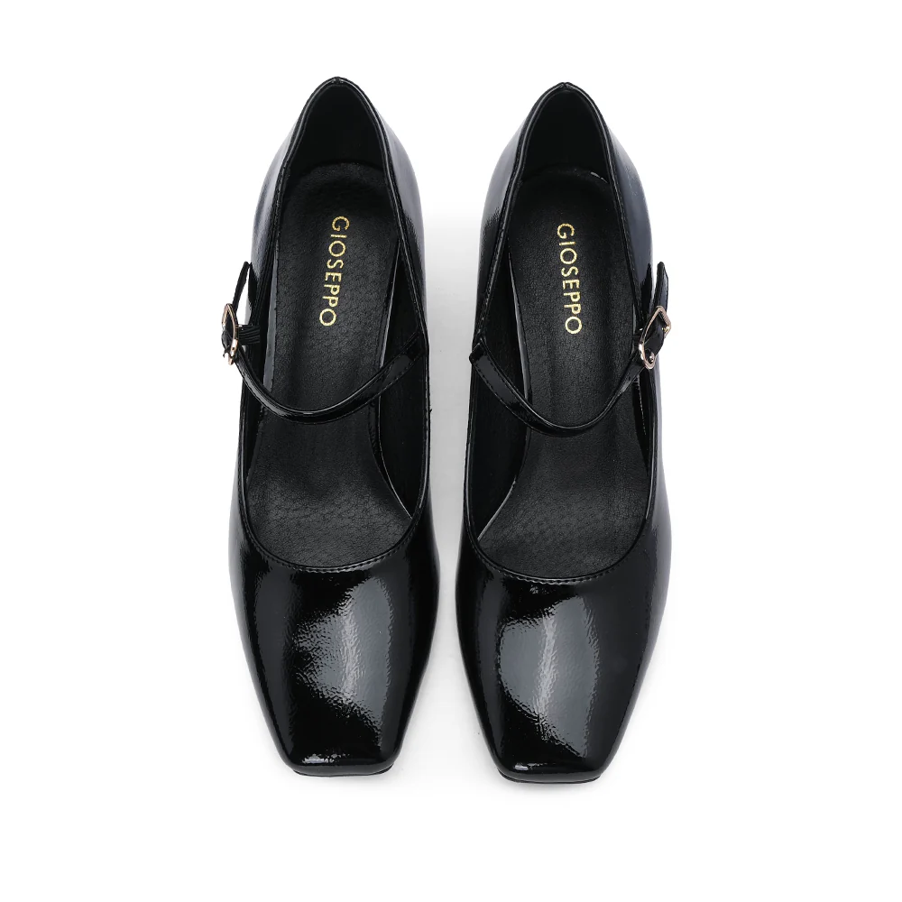 Sapato Mary Jane Mulher Verniz Preto - Image 6