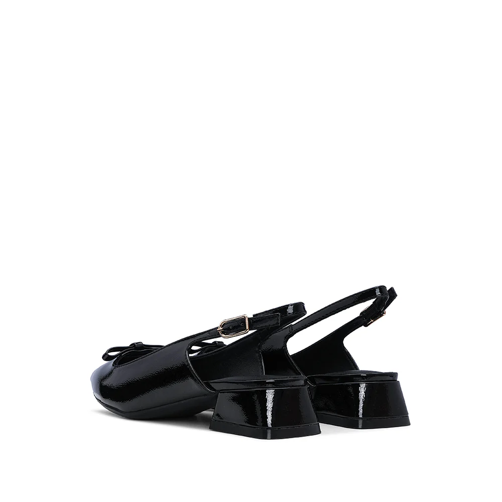 Sapato Slingback Mulher Verniz Preto - Image 4