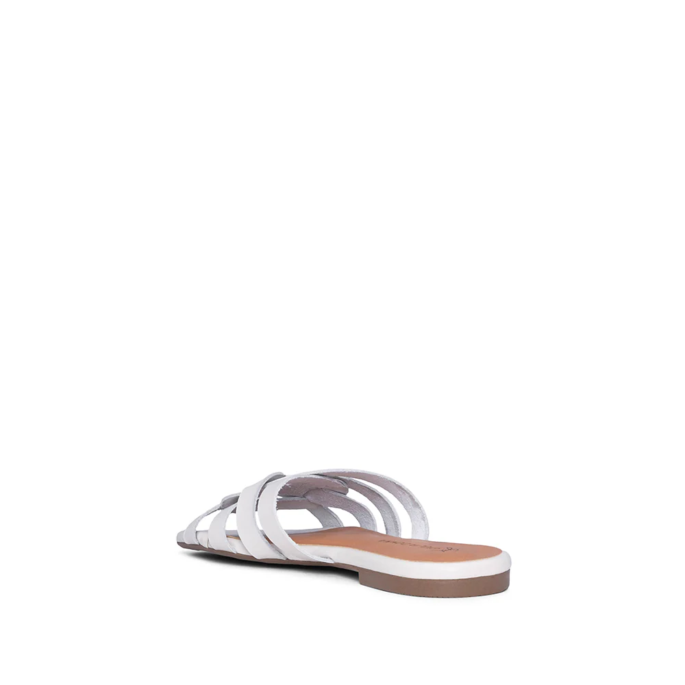 Chinelo Salto Raso Mulher Pele Bege - Image 4