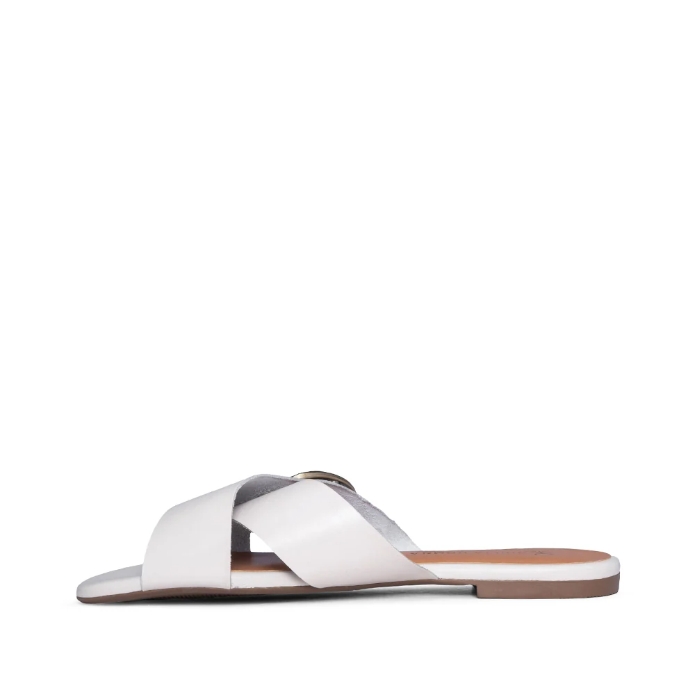 Chinelo Salto Raso Mulher Pele Bege - Image 2