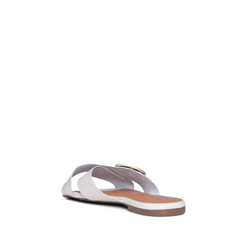 Chinelo Salto Raso Mulher Pele Bege - Image 4