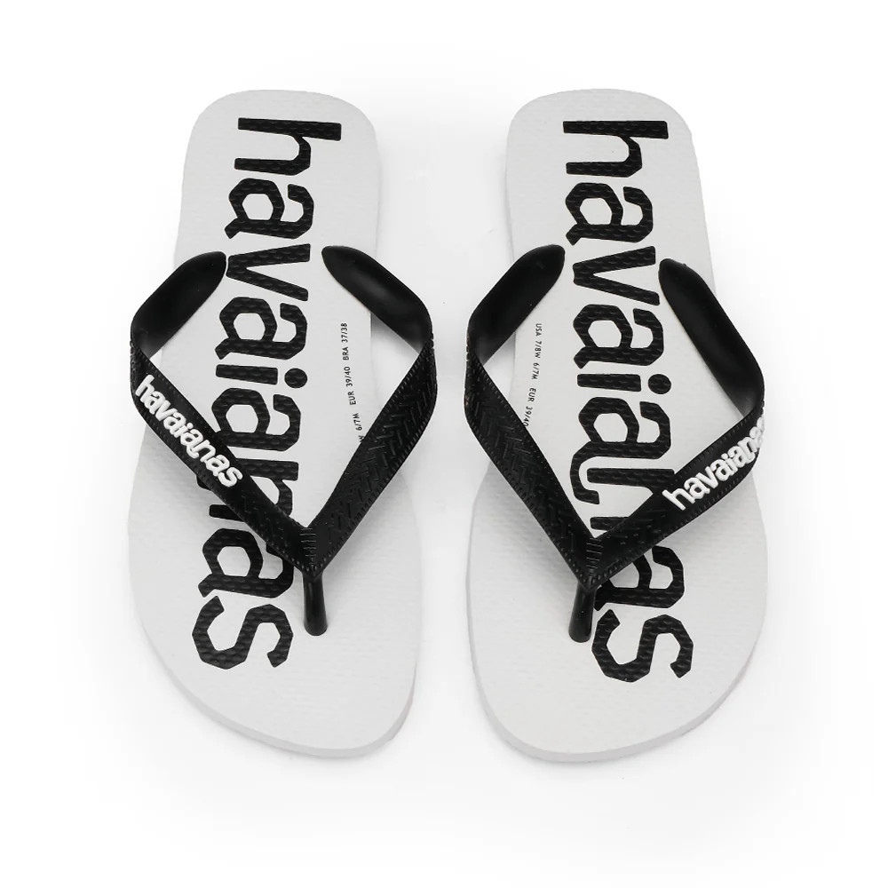 Chinelo Praia Mulher Branco E Preto - Image 2