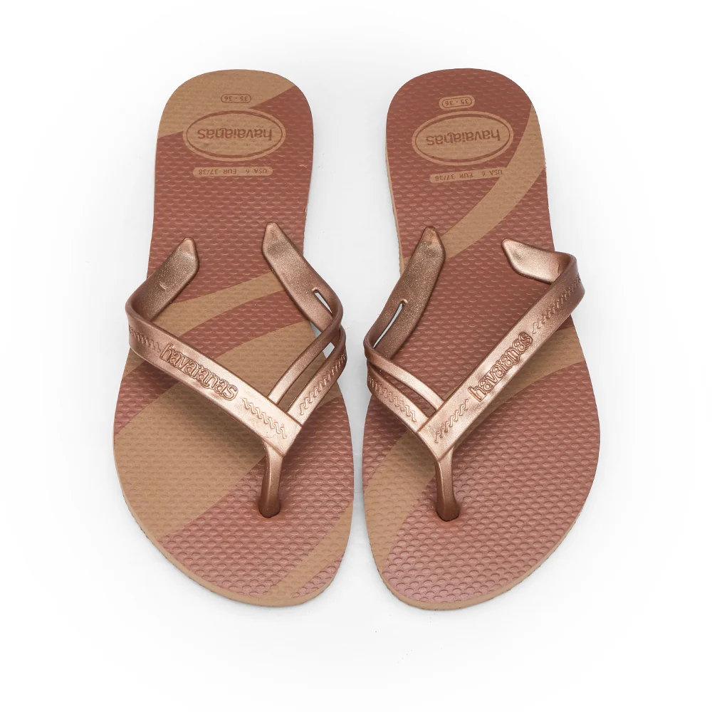 Chinelo Praia Mulher Ouro Rosa - Image 2