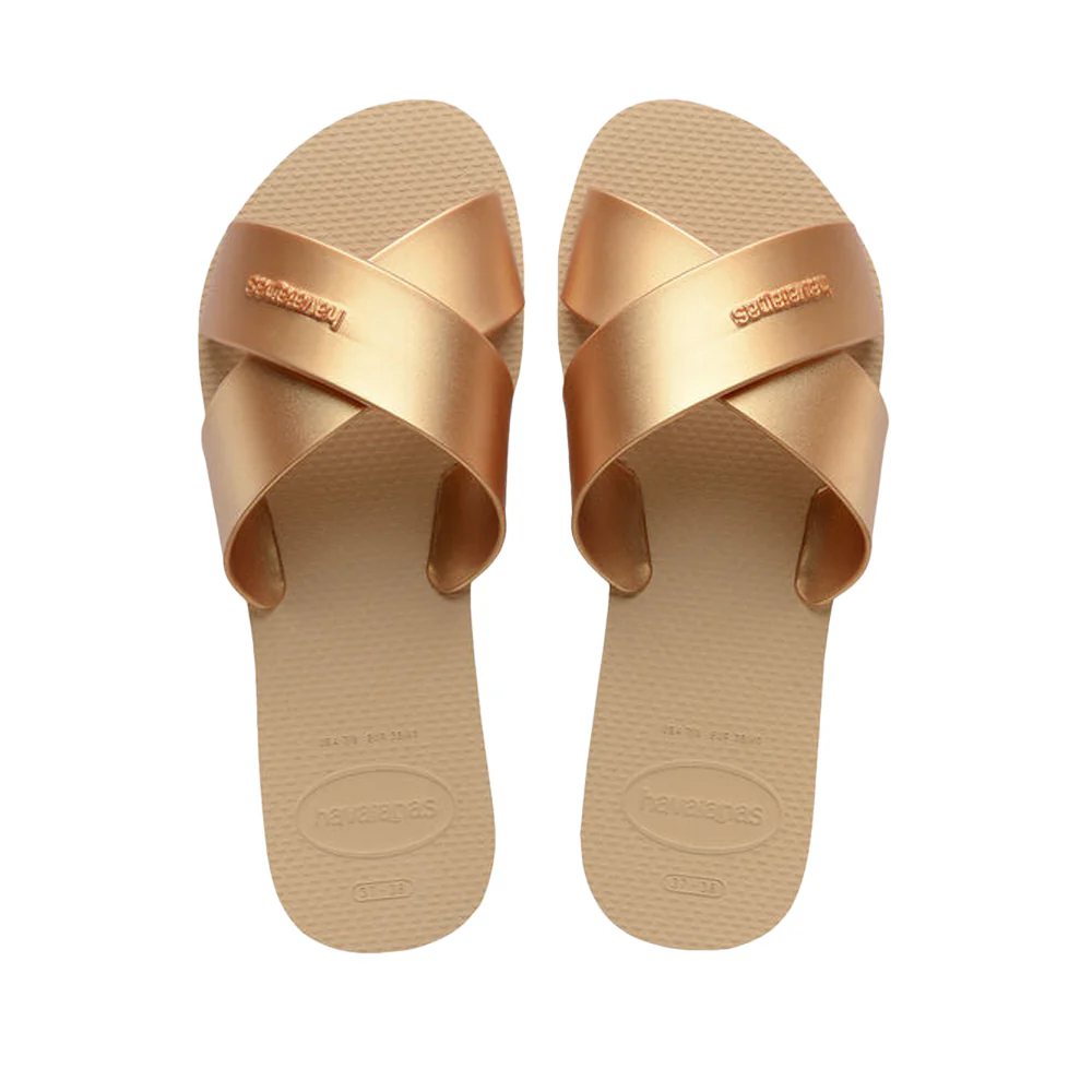 Chinelo Praia Mulher Dourado - Image 2