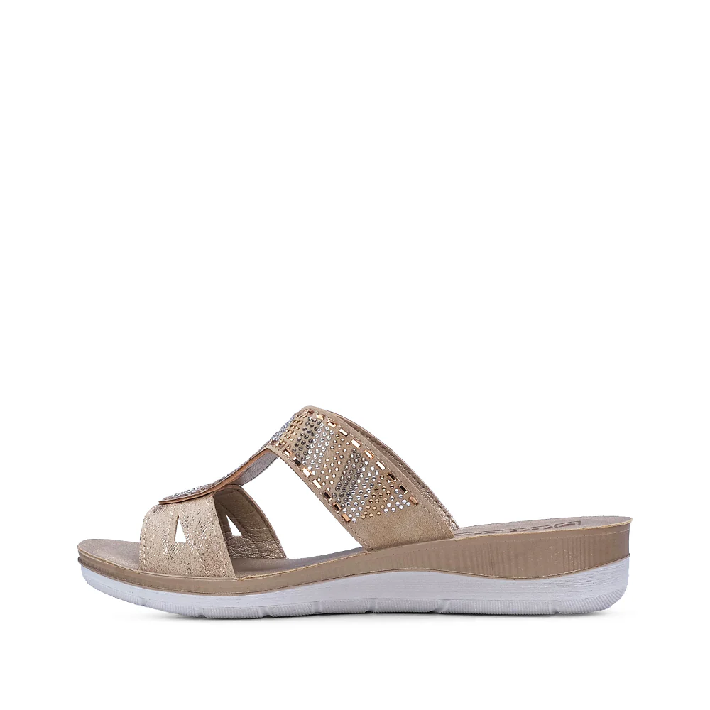 Chinelo Conforto Mulher Bege - Image 2