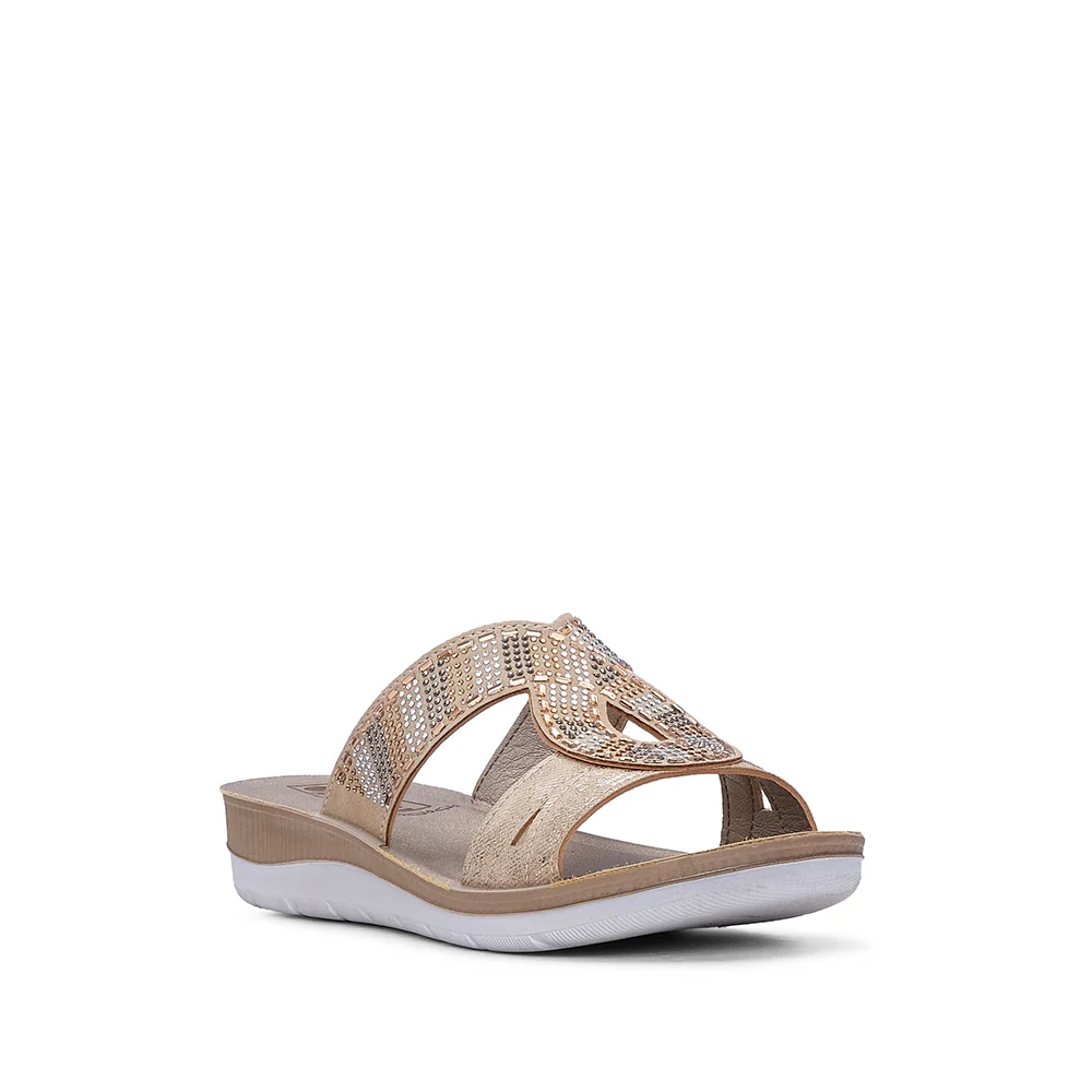 Chinelo Conforto Mulher Bege - Image 3