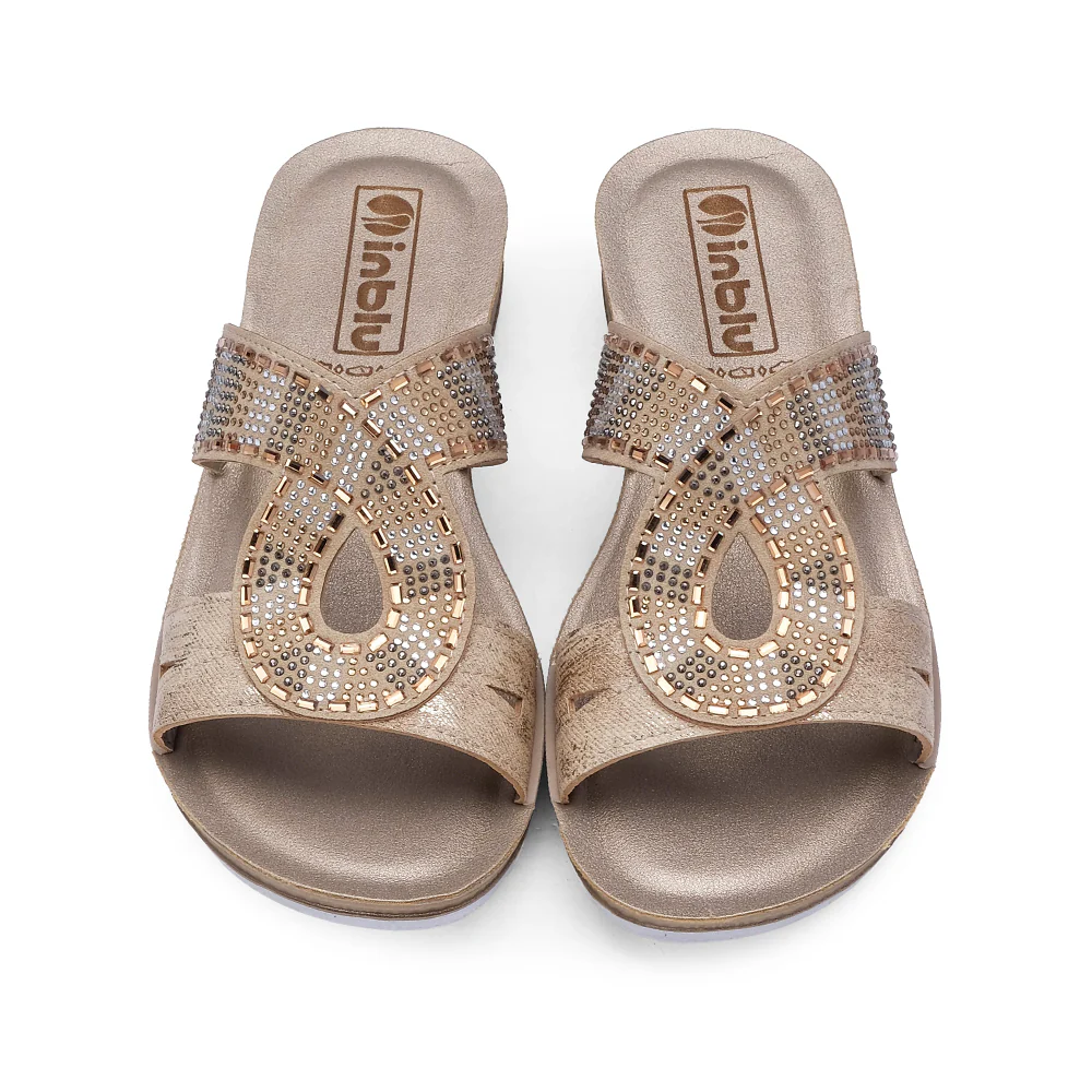 Chinelo Conforto Mulher Bege - Image 5