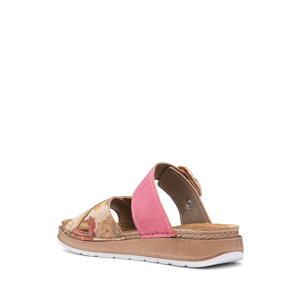 Chinelo Salto Raso Mulher Pele Fuxia - Image 4
