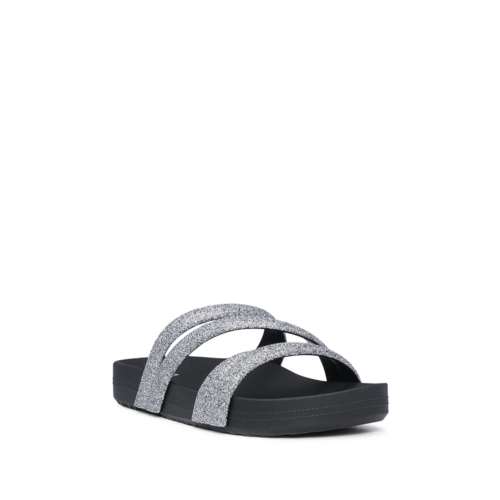 Chinelo Salto Raso Mulher Pele Sintética Preto - Image 3