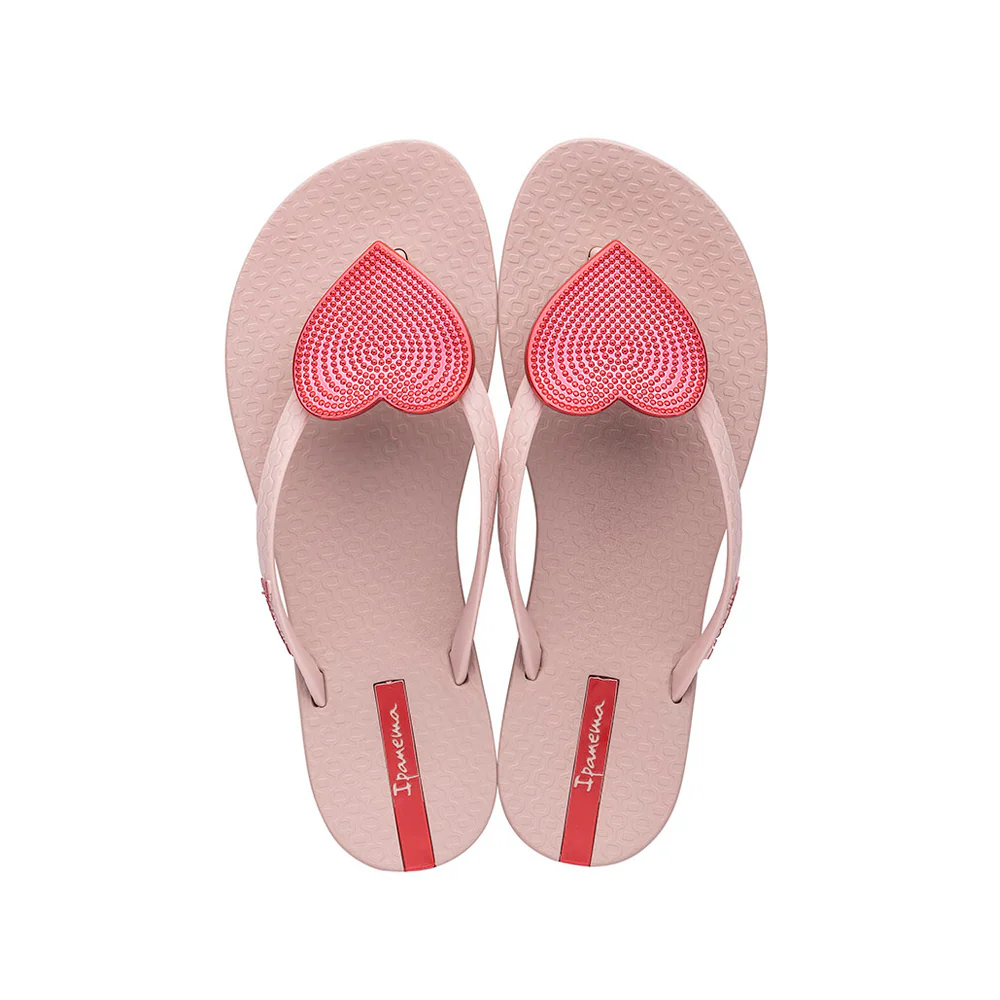 Chinelo Salto Raso Mulher Pele Sintética Rosa - Image 2