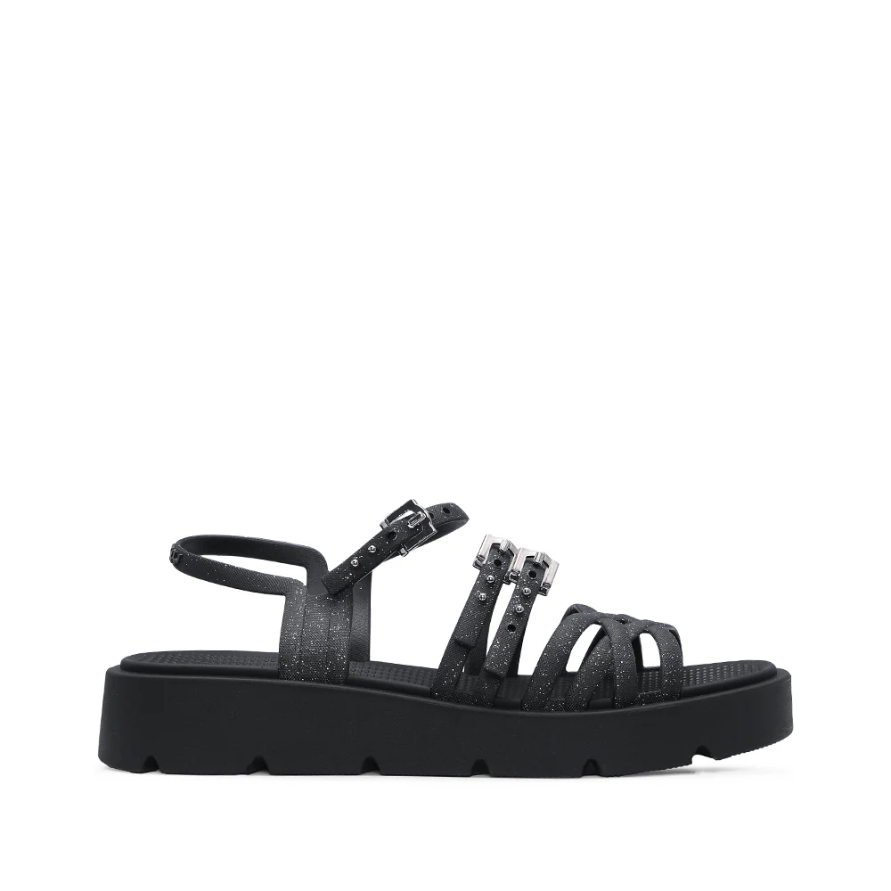 Sandália Casual Mulher Preto
