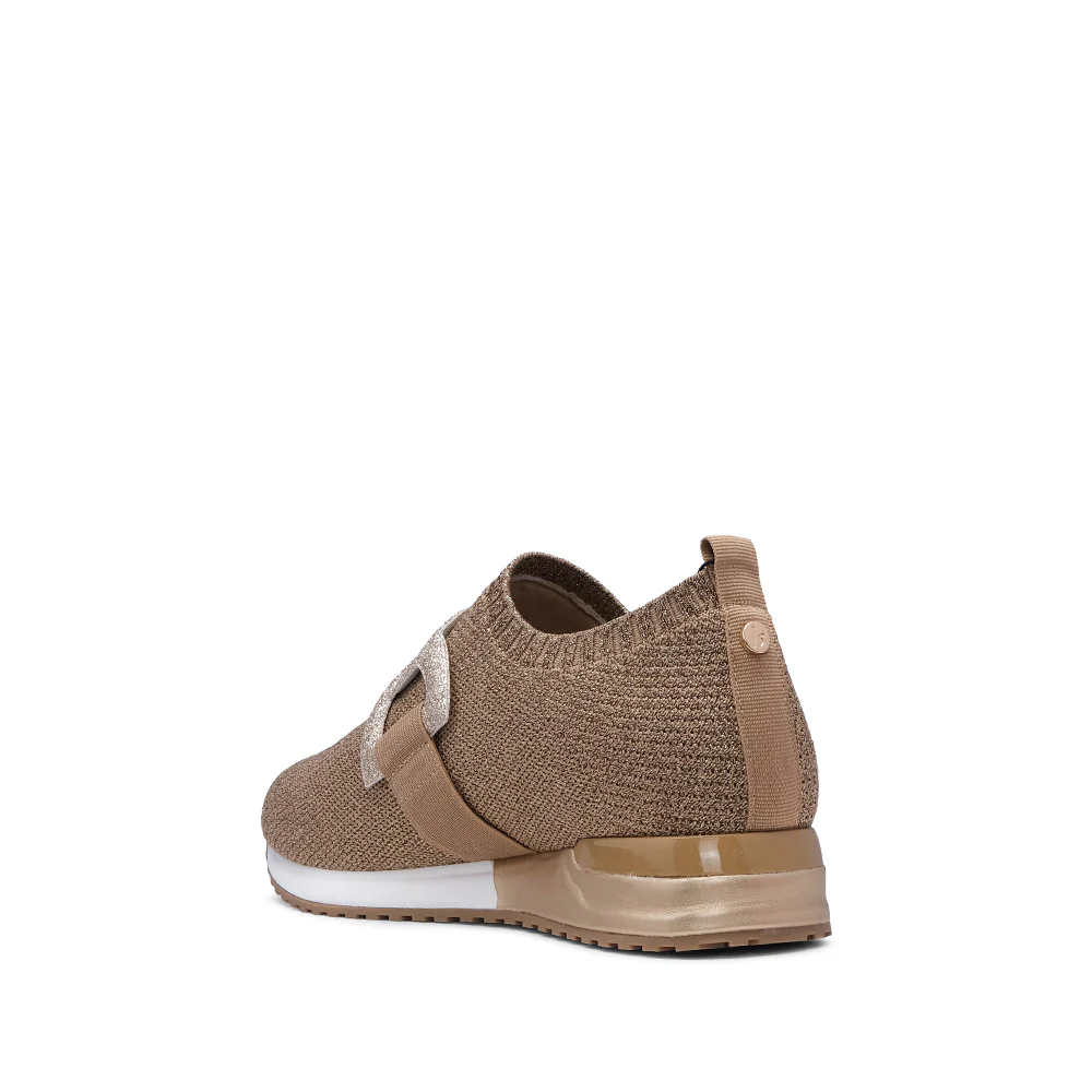 Sapatilha Casual Mulher Têxtil Dourado - Image 4