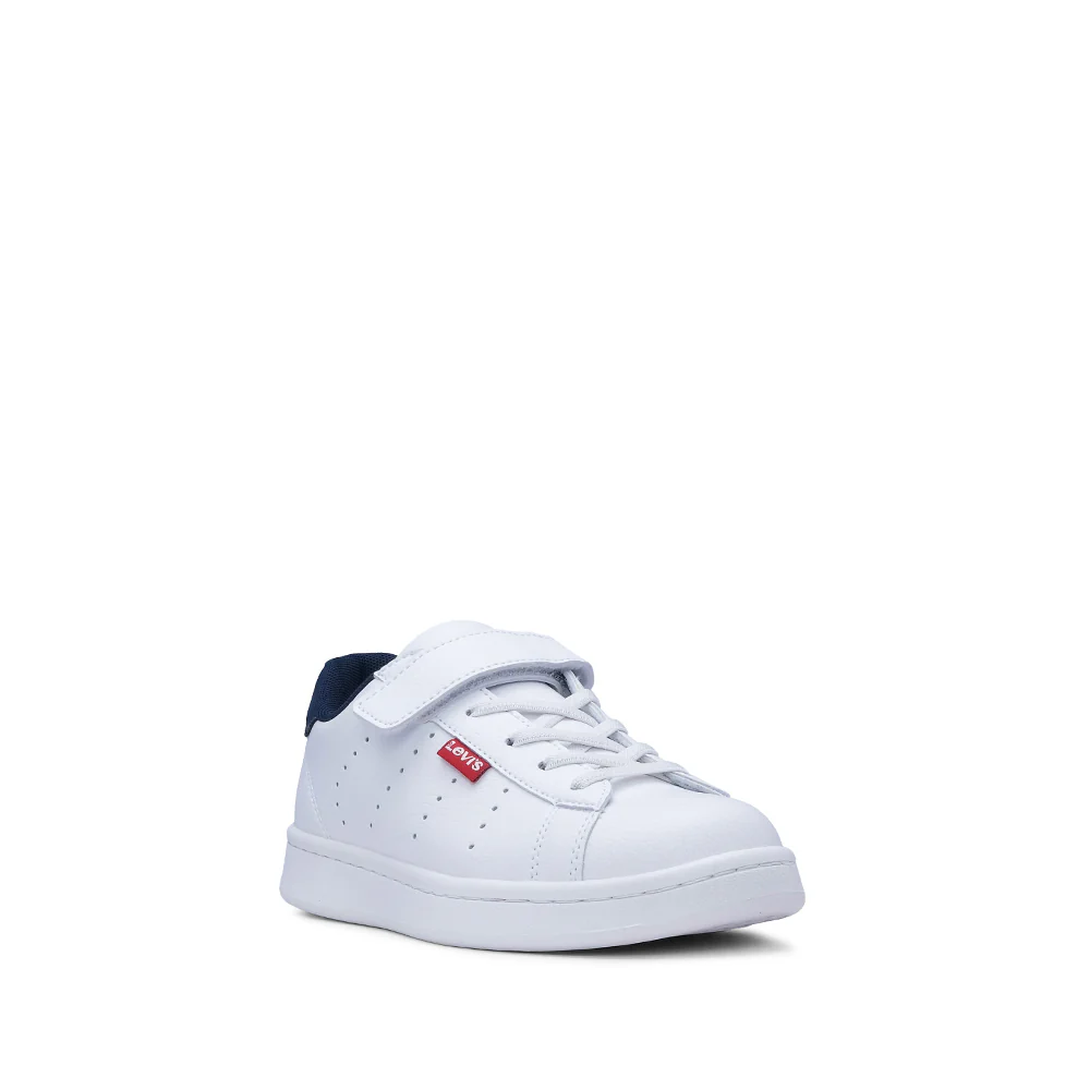 Sapatilha Casual Criança Pele Sintética Branco E Azul - Image 3