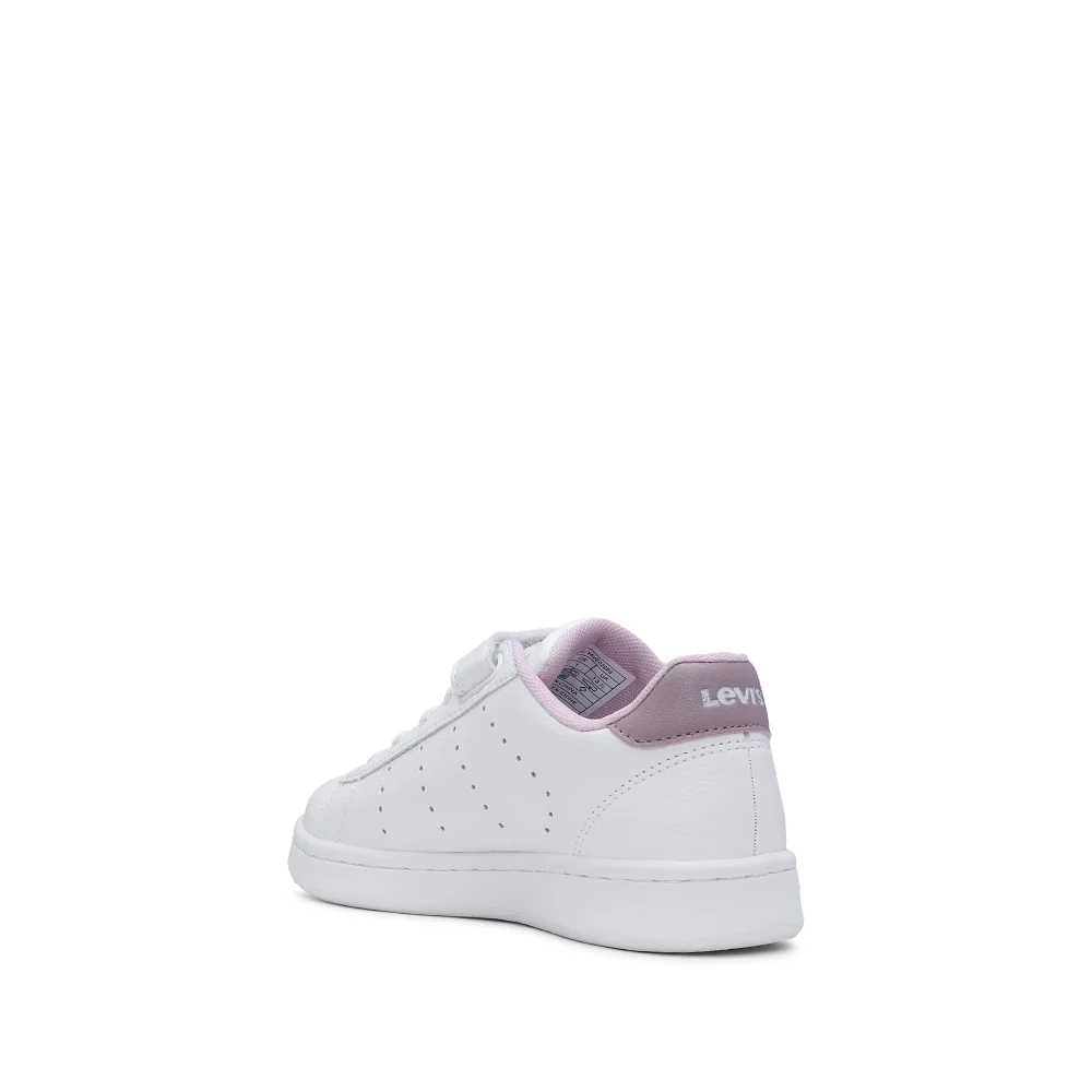 Sapatilha Casual Criança Pele Sintética Branco E Rosa - Image 4