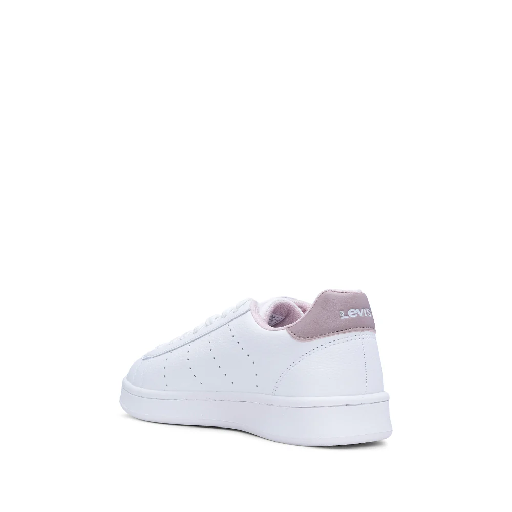 Sapatilha Casual Criança Pele Sintética Branco E Rosa - Image 4