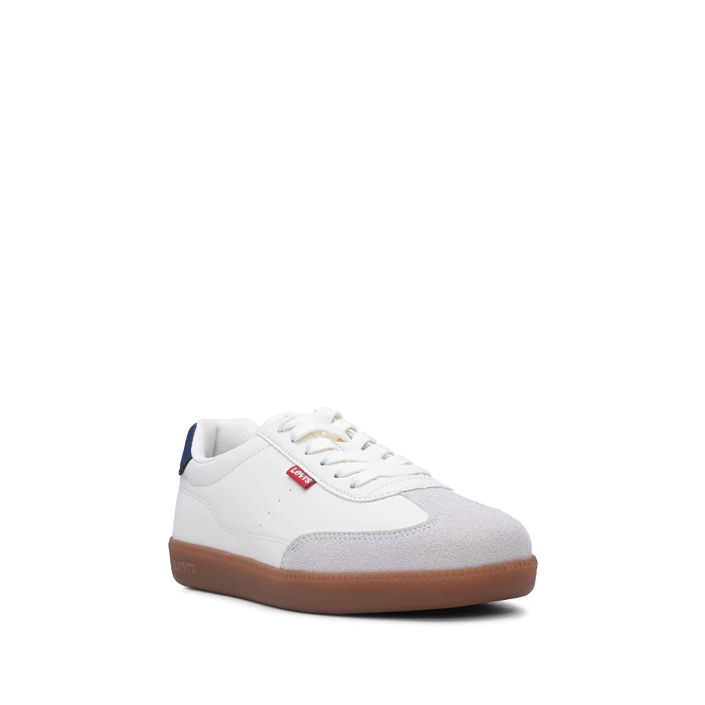 Sapatilha Casual Criança Pele Sintética Branco E Azul - Image 3